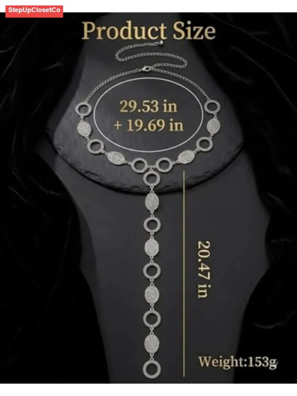 Medieval Renaissance Waist Belt for Women - Vintage Metal Link Chain Belt